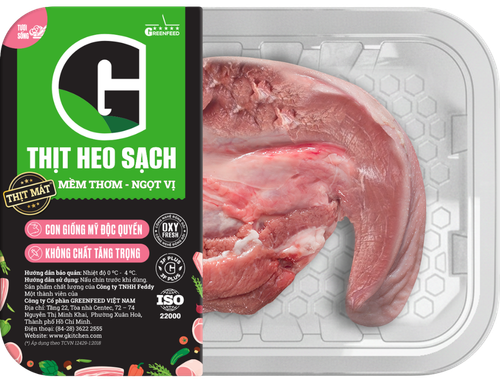 Lưỡi heo cắt đôi khay 200g