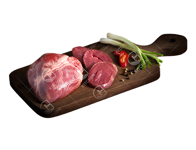 Tim heo cắt đôi khay 150g