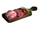 Tim heo cắt đôi khay 150g