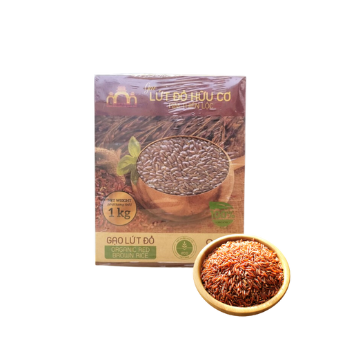 Image Gạo Lứt Đỏ Hữu Cơ KTL hộp 1kg