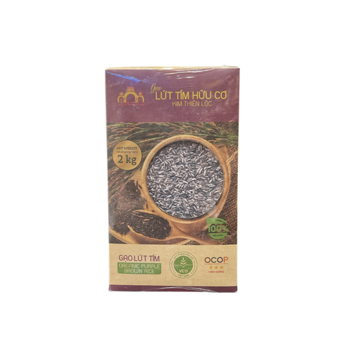 Image Gạo Lứt Tím Hữu Cơ KTL hộp 2kg